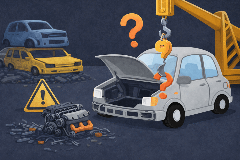 Czy można zezłomować auto bez silnika?